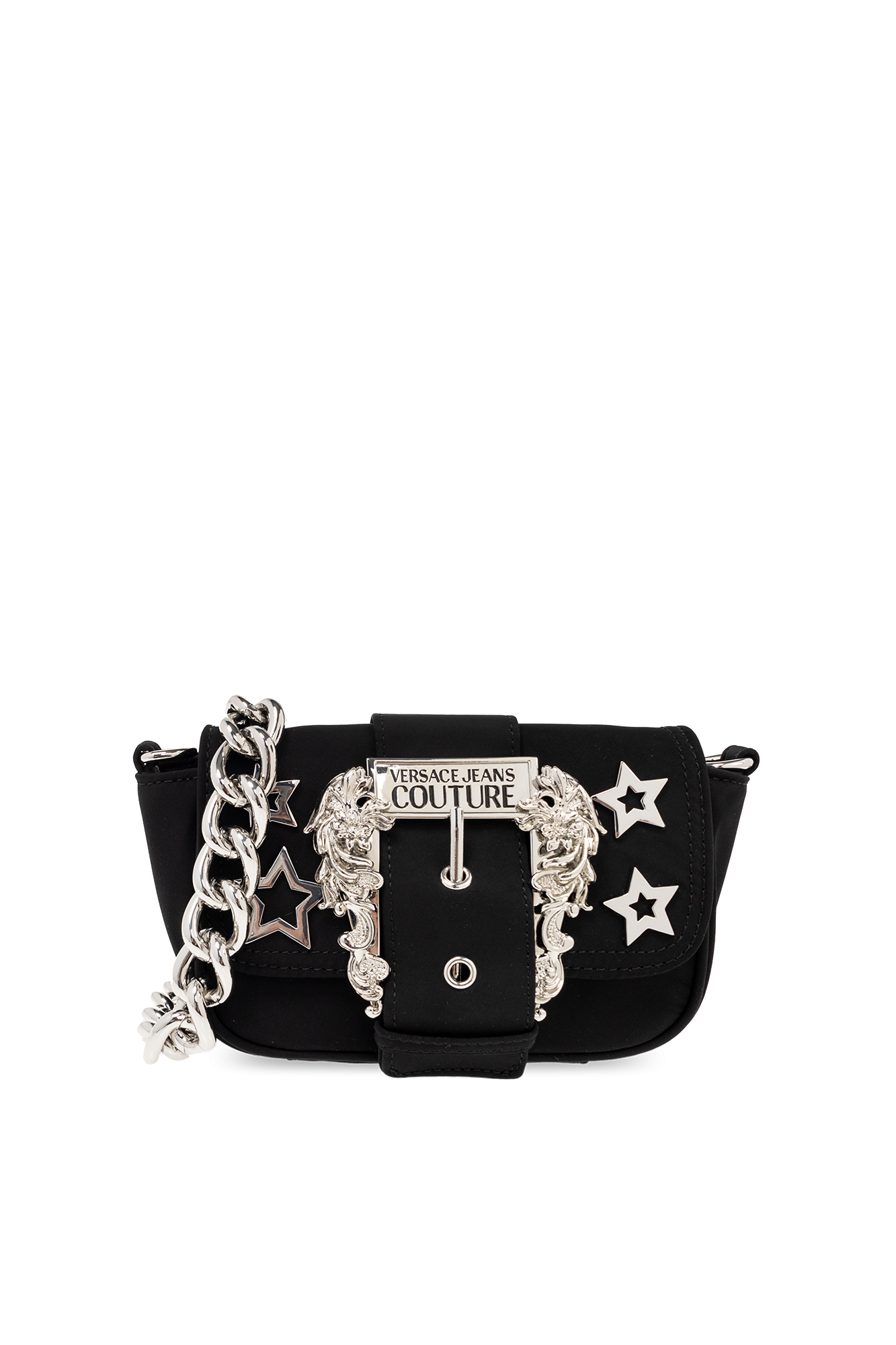 Versace jeans couture studded flap online over